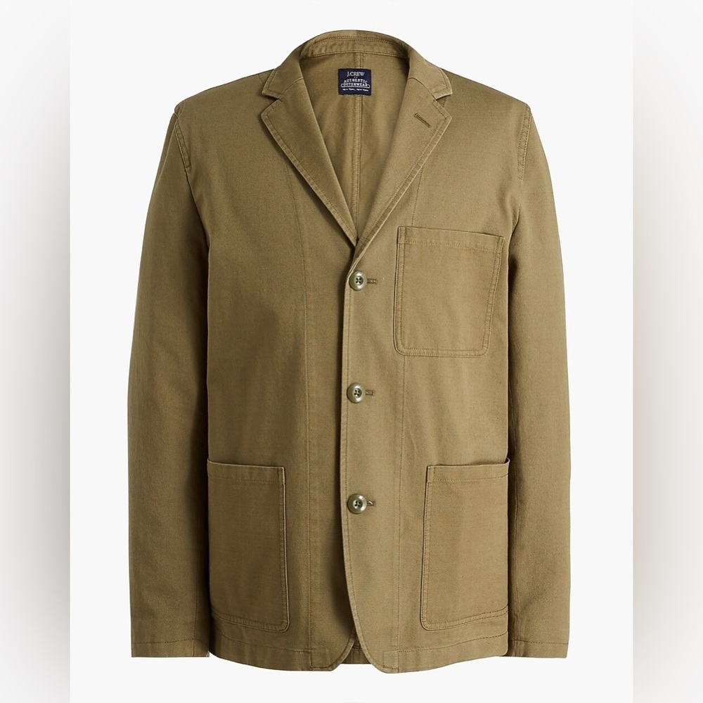 J.Crew cotton chore jacket – army green.